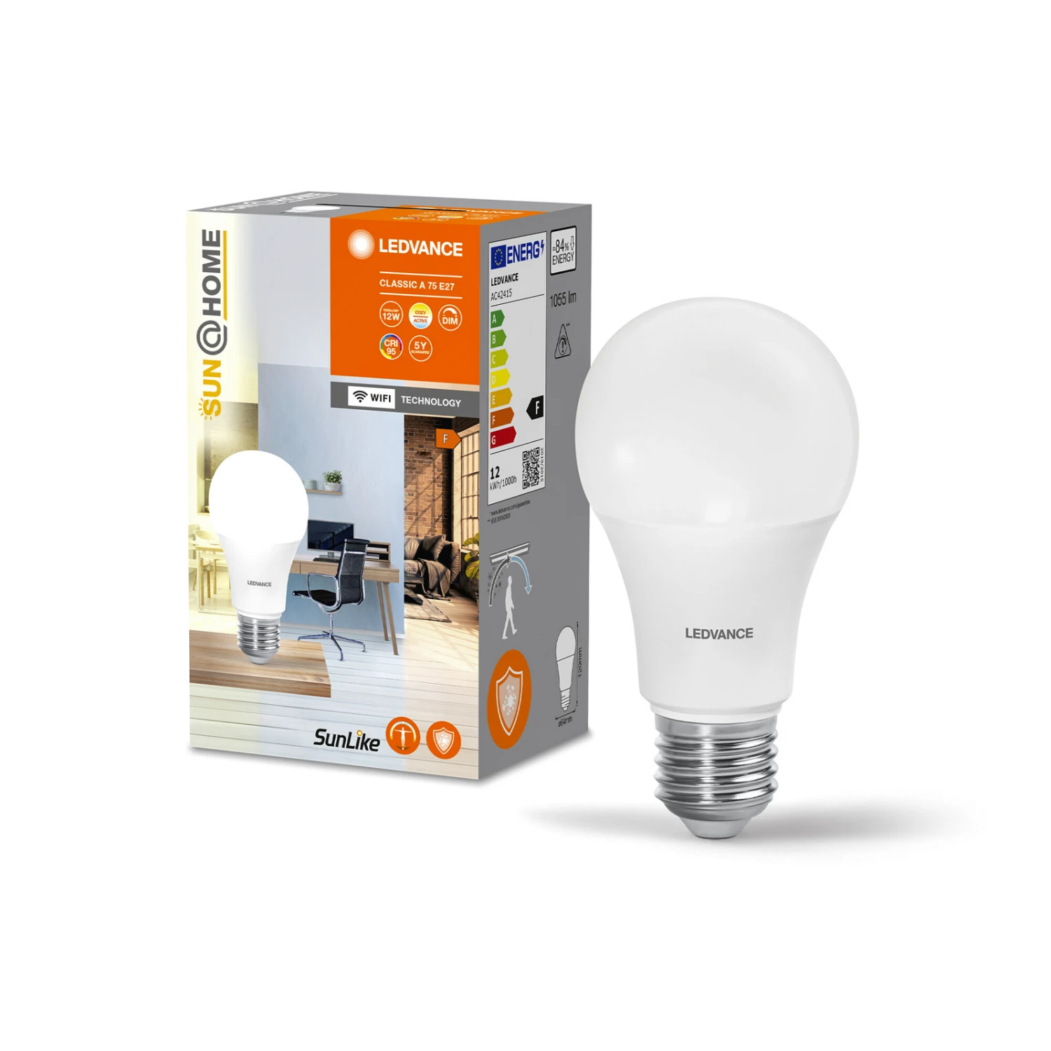 LEDVANCE SUN@Home E27 12W Classic 2.200-5.000K – Bild 2