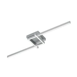 LED-Deckenleuchte Frida, 112x30cm, Nickel Matt