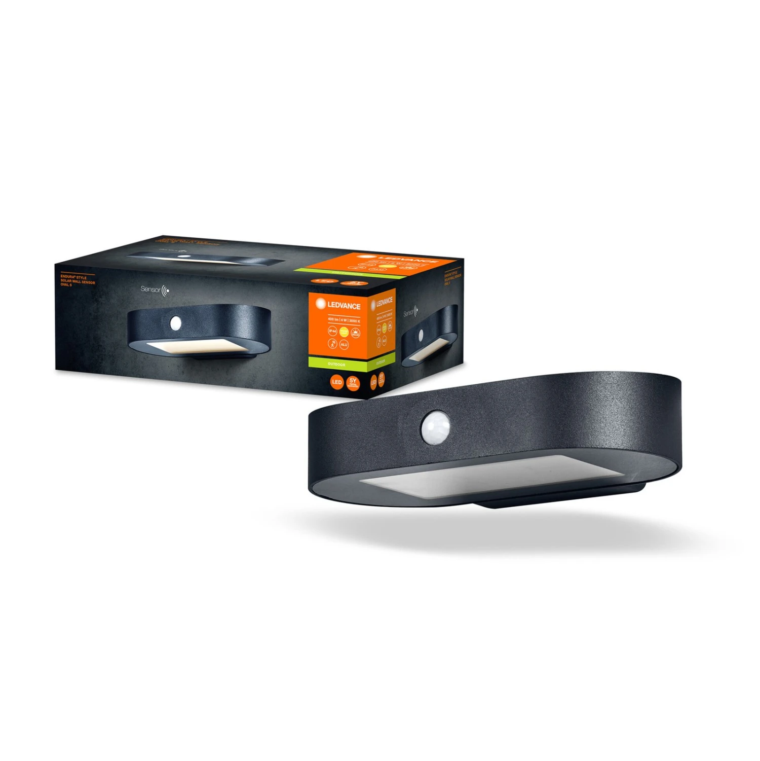 LEDVANCE Endura Style Solar Oval S Wandlampe 3000K – Bild 2