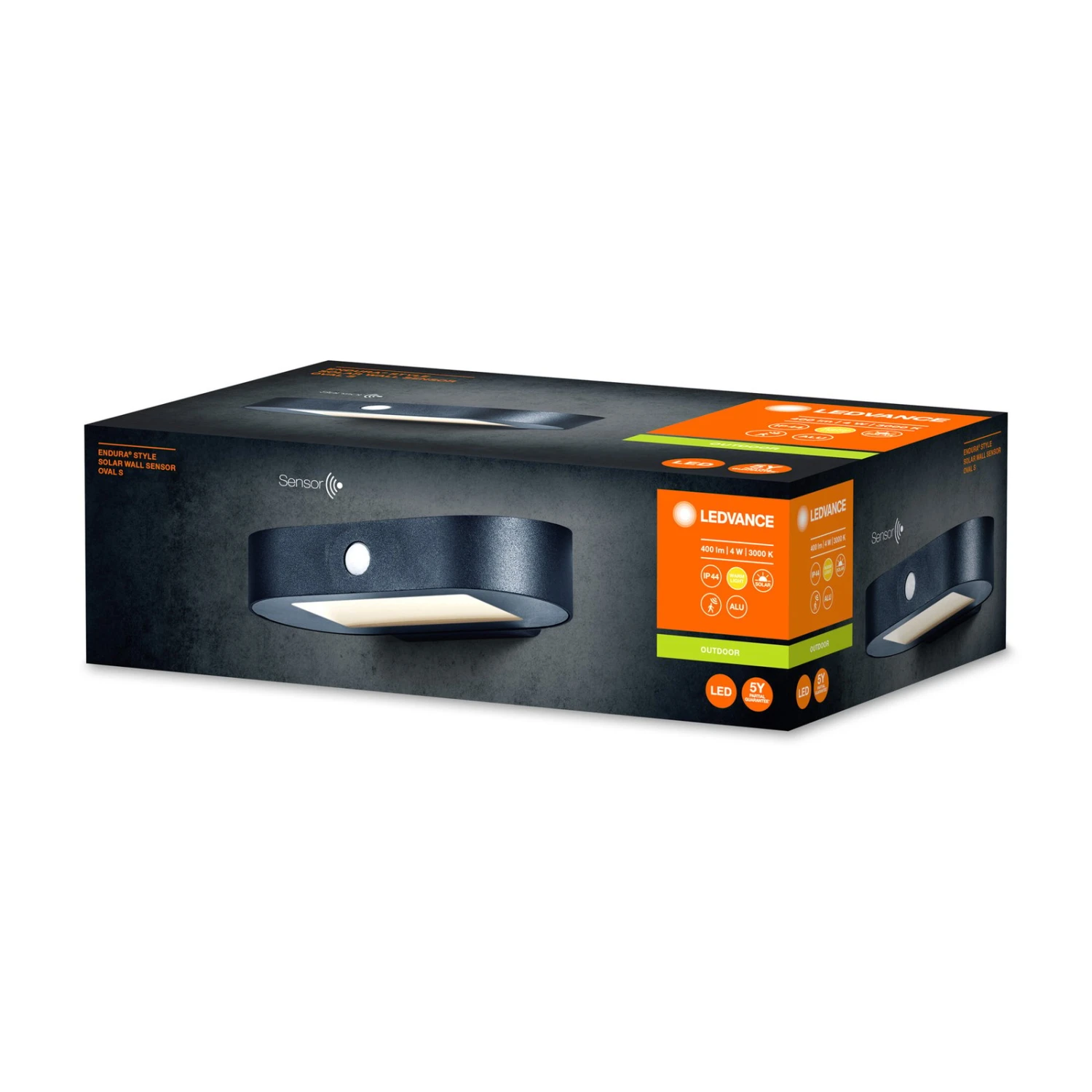 LEDVANCE Endura Style Solar Oval S Wandlampe 3000K – Bild 3