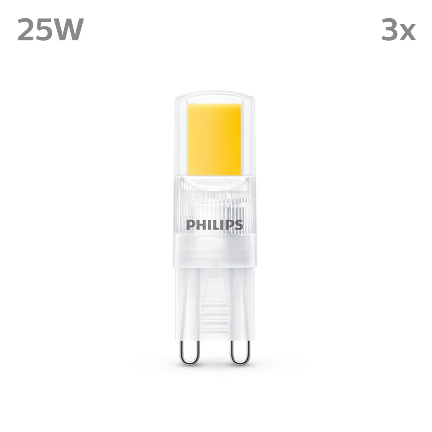 Philips LED-Lampe G9 2W 220lm 2.700K Klar 3er – Bild 2