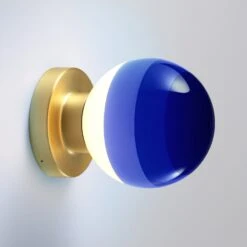 MARSET Dipping Light A2 LED-Wandlampe, Blau/gold