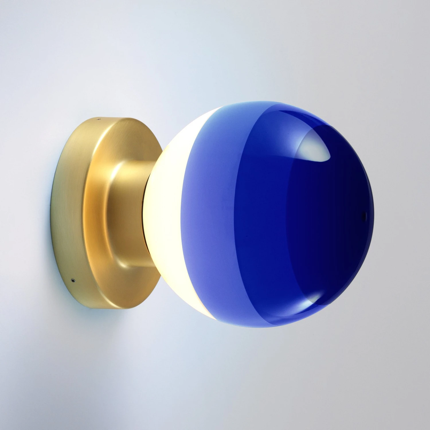 MARSET Dipping Light A2 LED-Wandlampe, Blau/gold