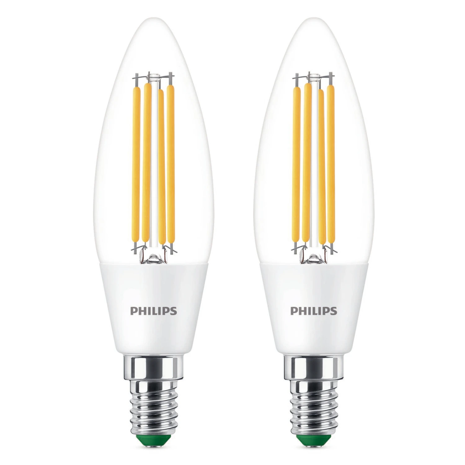 Philips LED-Lampe E14 B35 2,3W 485lm 3.000K 2er – Bild 2