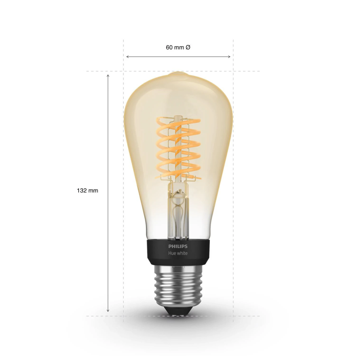 Philips Hue White E27 7W ST64 Filament 2.100K – Bild 3