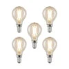 LED-Filamentlampe E14 4W 2700K Tropfen Dimmbar 5er