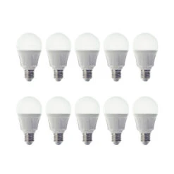 LED-Lampe Glühlampenform E27 11W 830 10er-Set