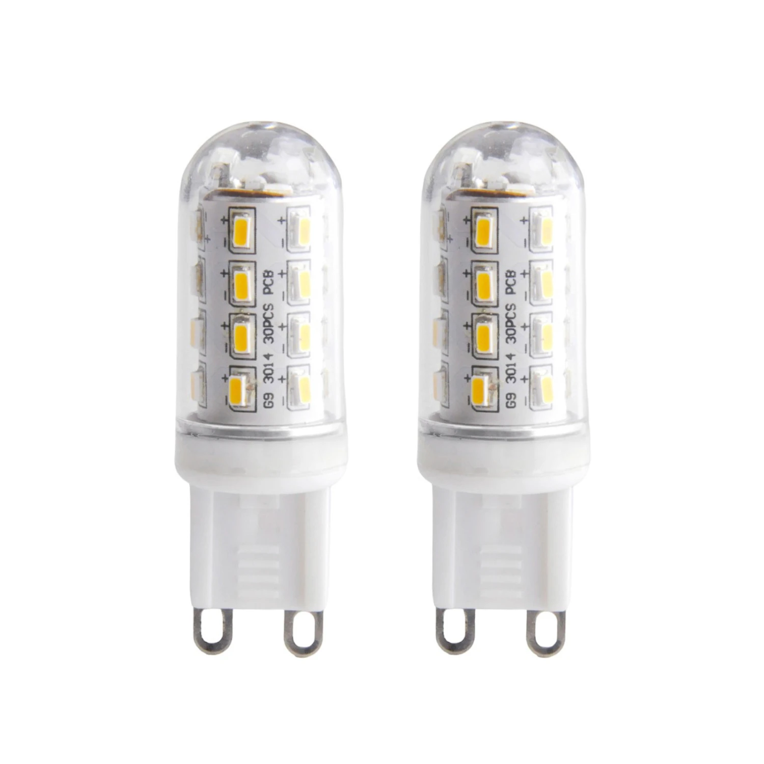 LED-Lampe In Röhrenform G9 3W 830 Klar 2er-Set