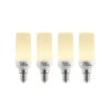 Arcchio LED-Röhrenlampe E14 4,5W 3.000K 4er-Set