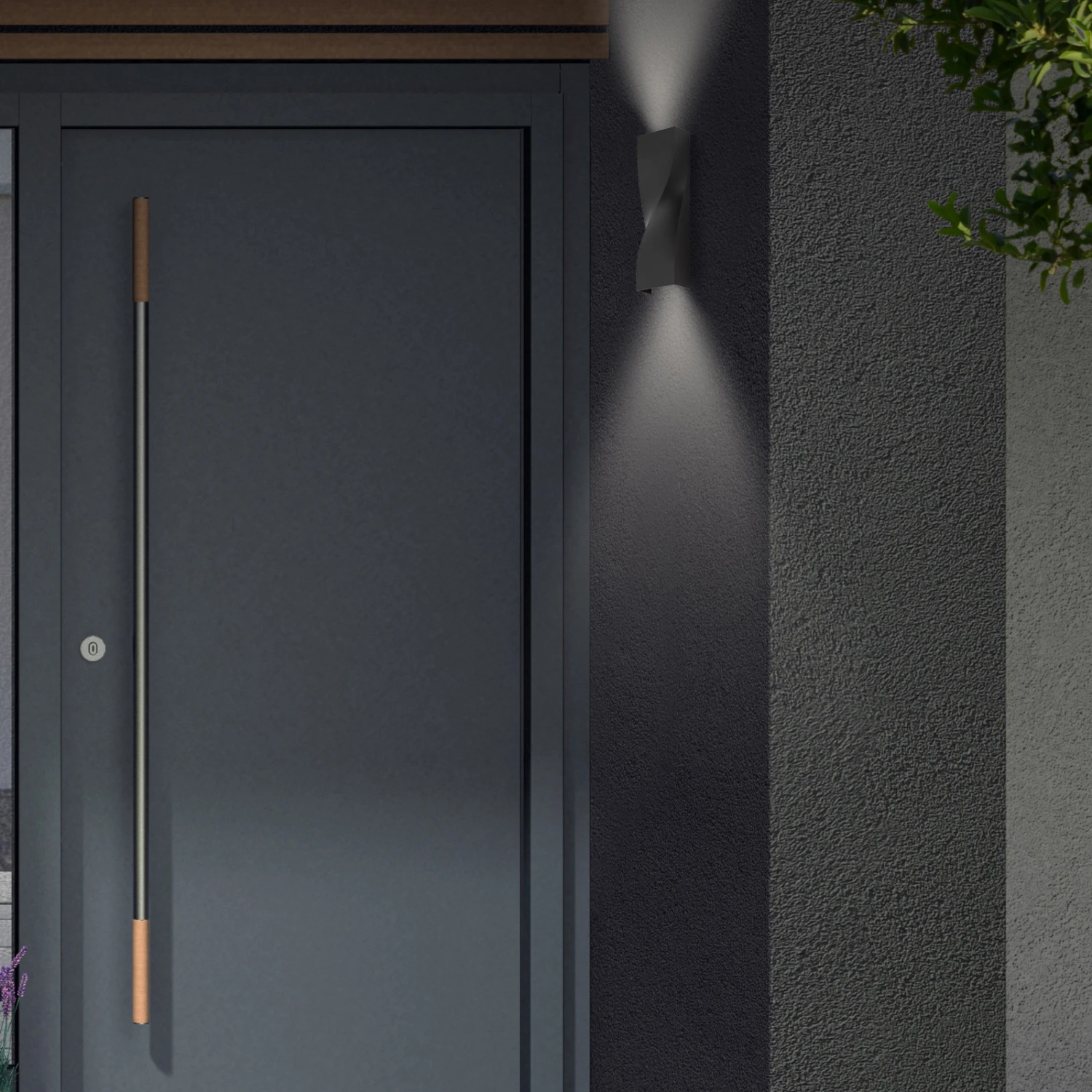 LED-Außenwandleuchte Brügge Up/down Schwarz 4.000K – Bild 2