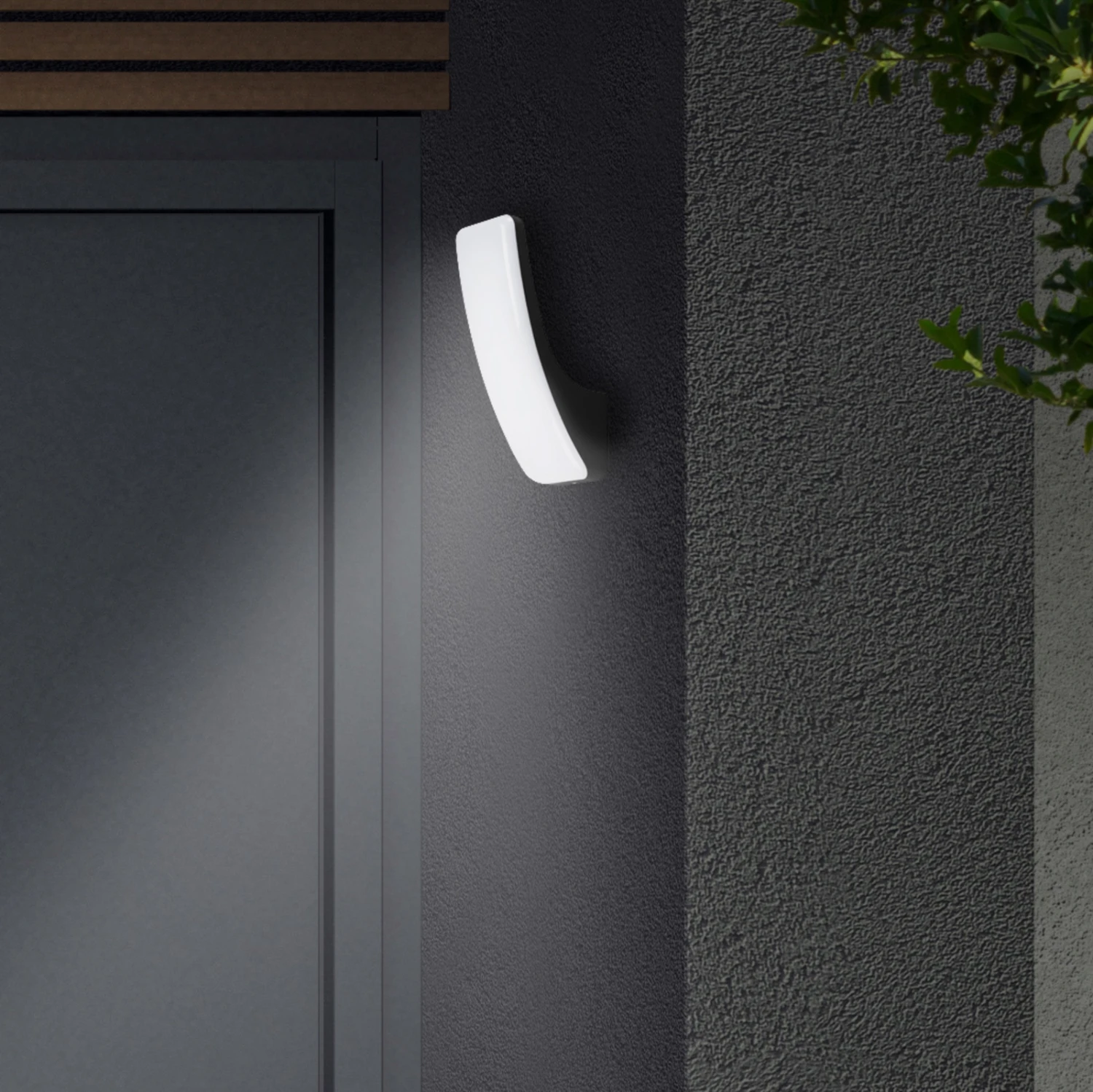 LED-Außenwandleuchte Gent 1.800lm 4.000K Schwarz