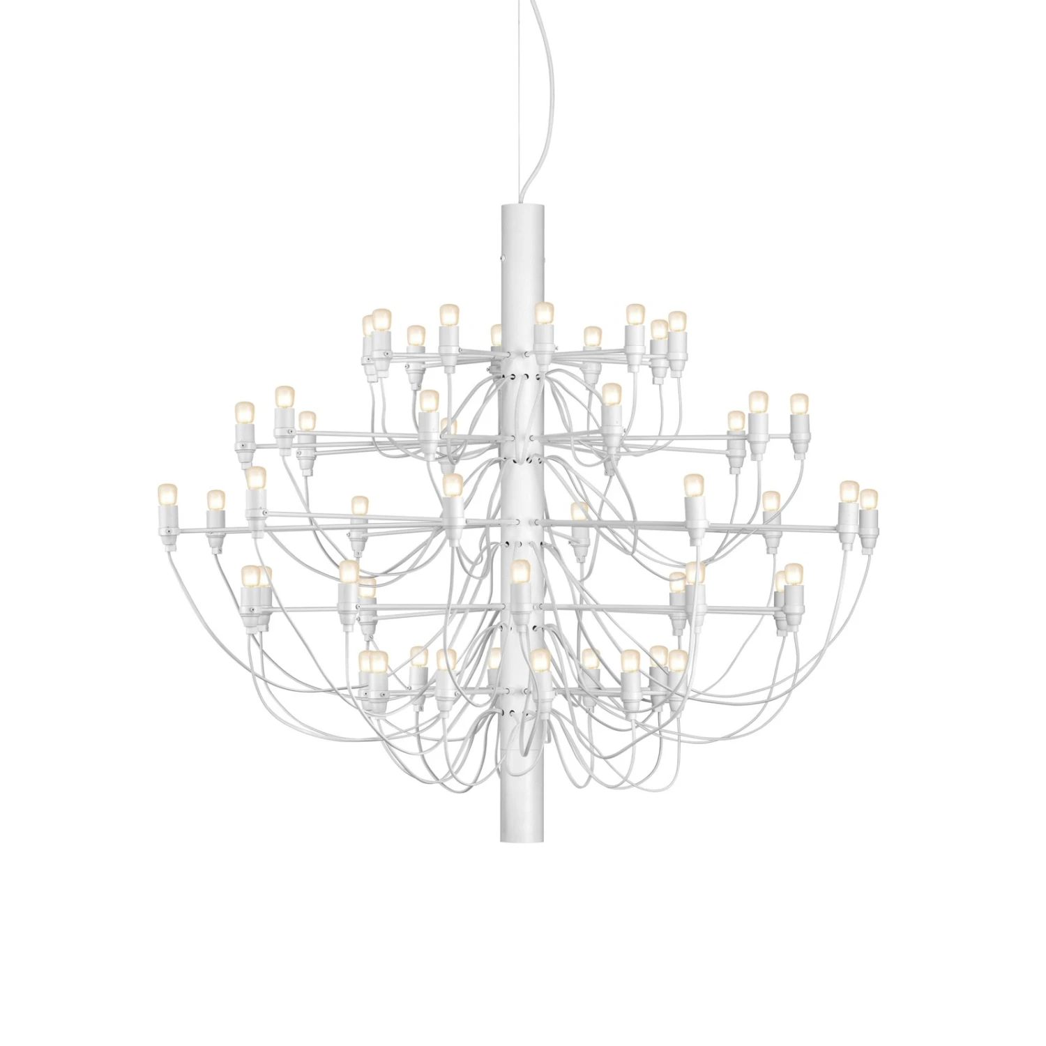 FLOS 2097/50 LED-Kronleuchter, Gefrostet, Weiß