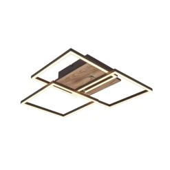 LED-Deckenlampe Mobile 3-flg. Fernbedienung Holz