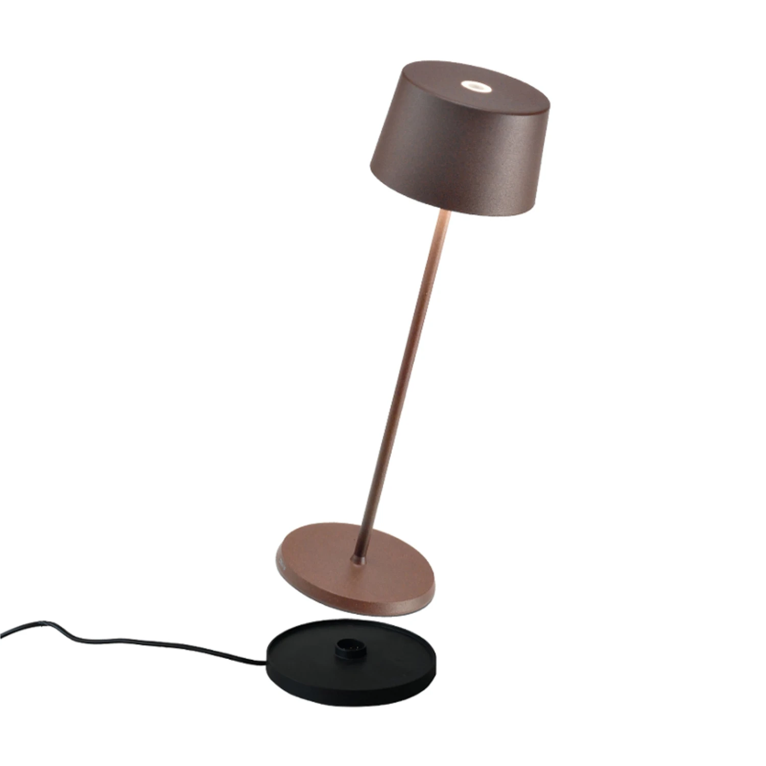 Zafferano Olivia Akku-Tischlampe IP65 Corten – Bild 5