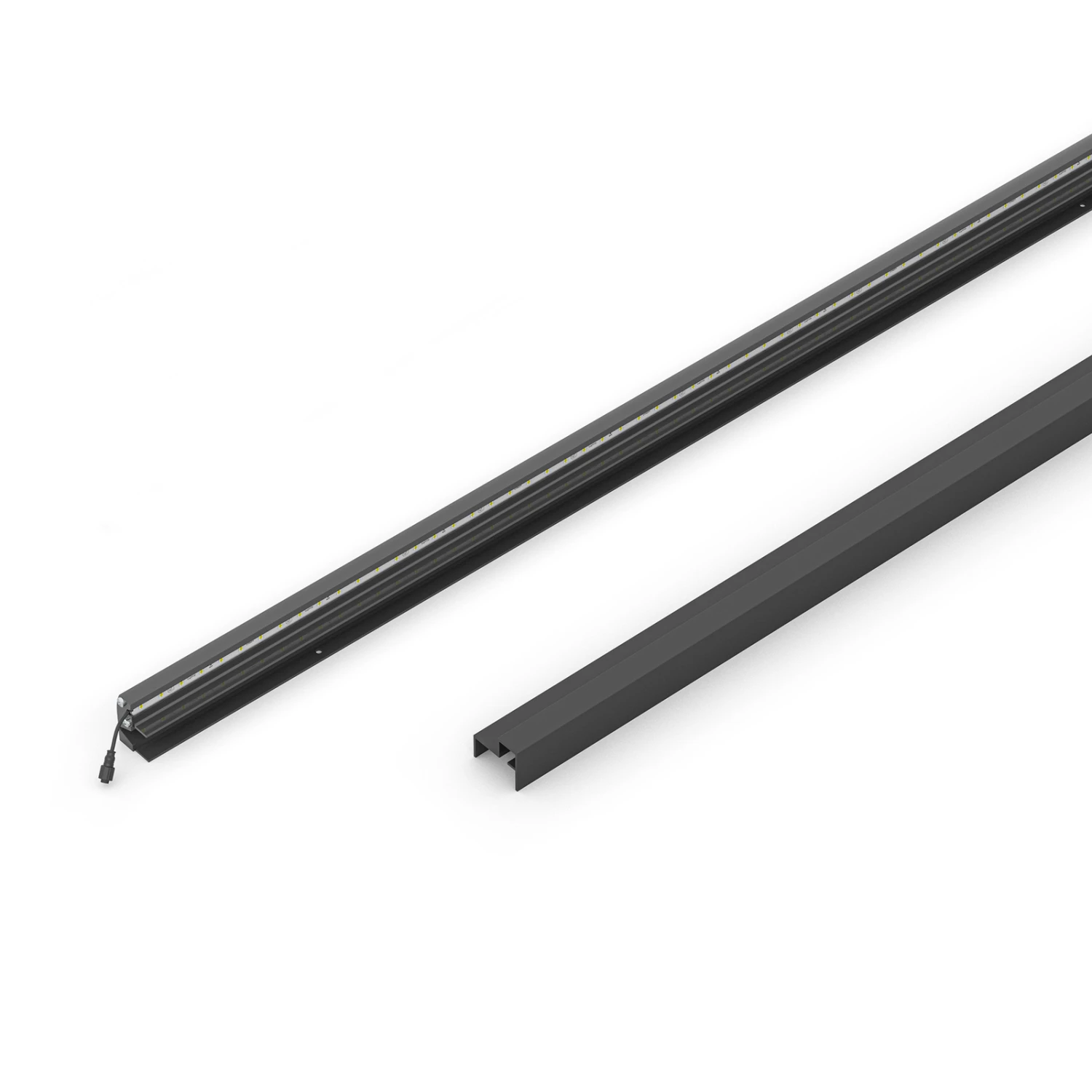 LED-Lichtleiste 1er-Starter-Set Holzzaun Anthrazit – Bild 2