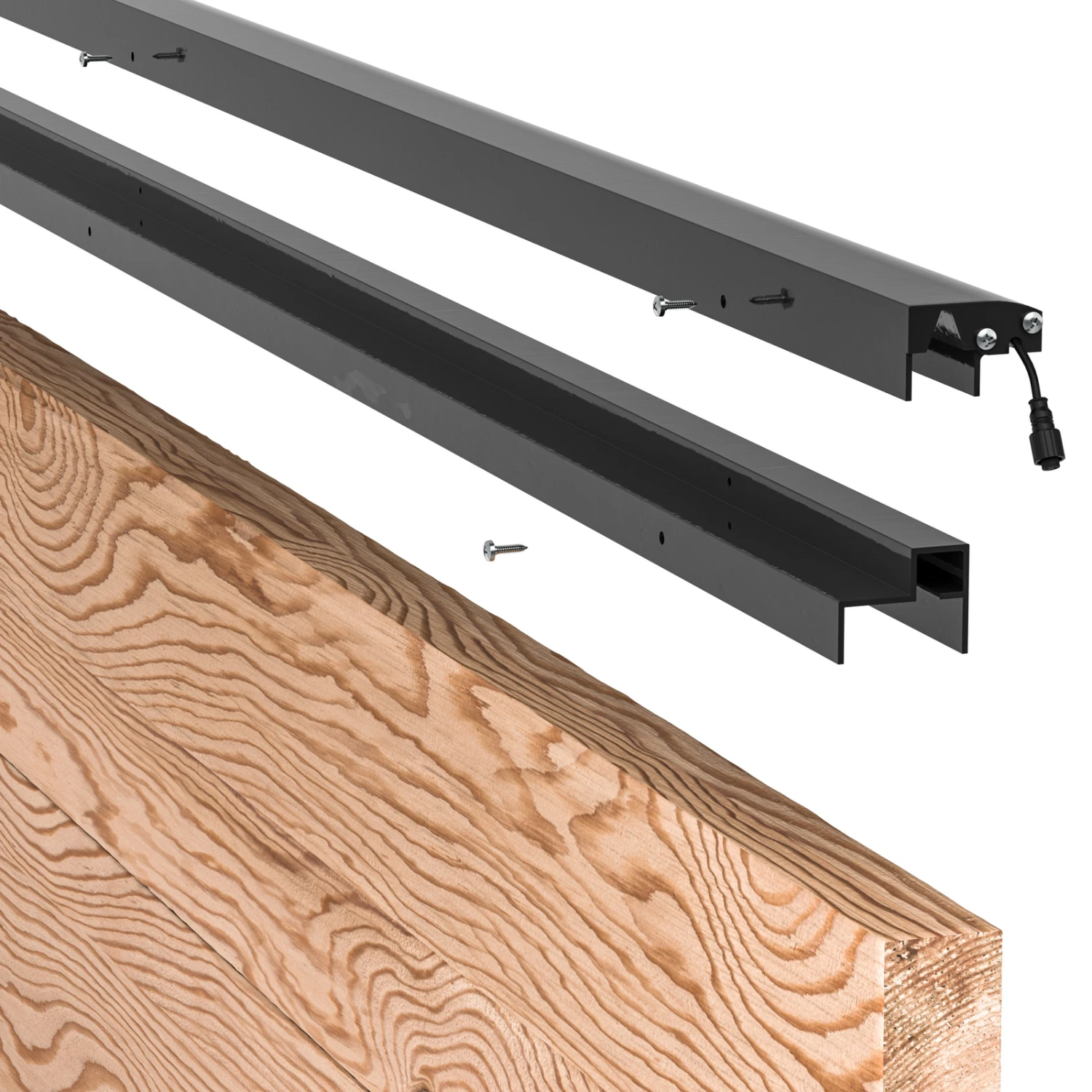 LED-Lichtleiste 1er-Starter-Set Holzzaun Anthrazit – Bild 7