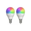 Prios LED-E14 Tropfen 4,9W RGBW WLAN Matt, 2er-Set