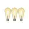 Prios LED-Lampe E27 ST64 4,9W WLAN Amber Klar, 3er