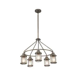 Außen-Kronleuchter Ashlandbay 5fl Bronze Gebürstet