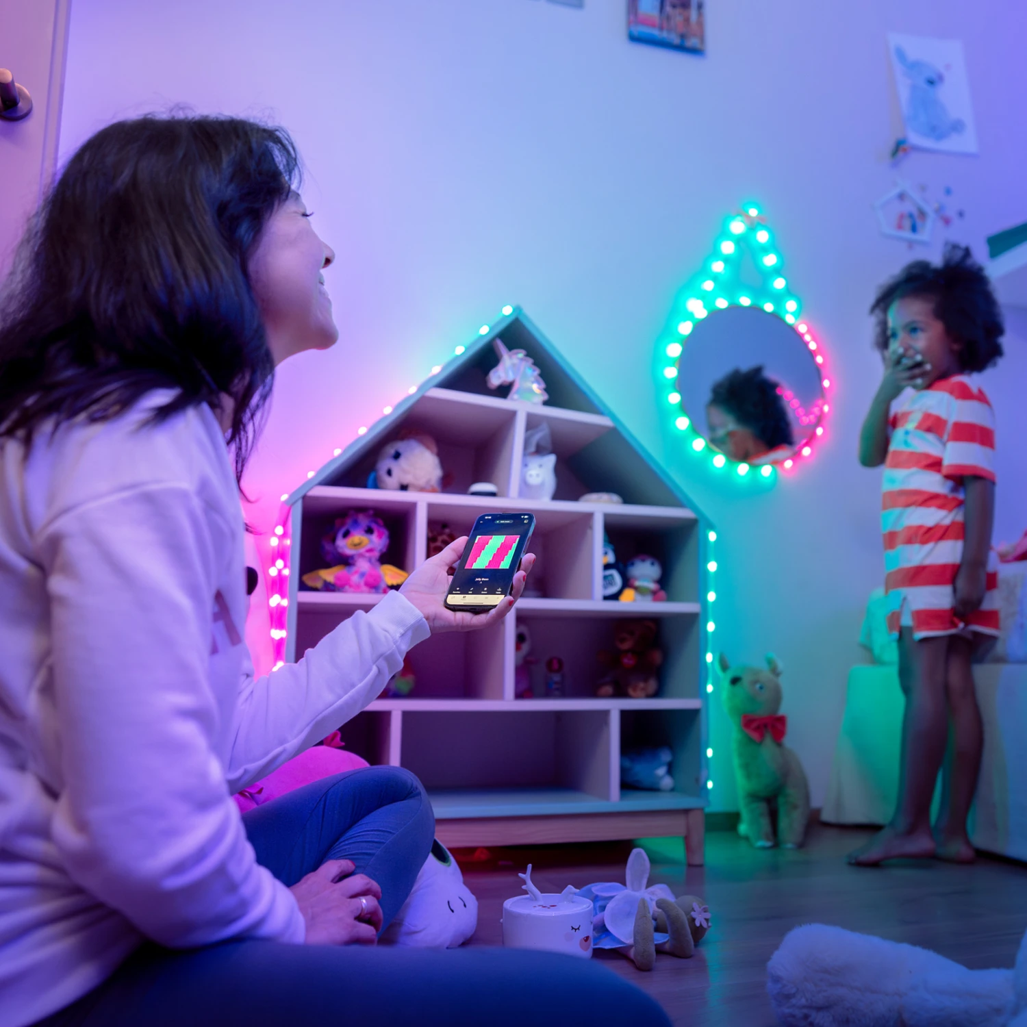 Twinkly Candies, 100 Kerzen, Smart, Kabel Grün, 6m – Bild 4