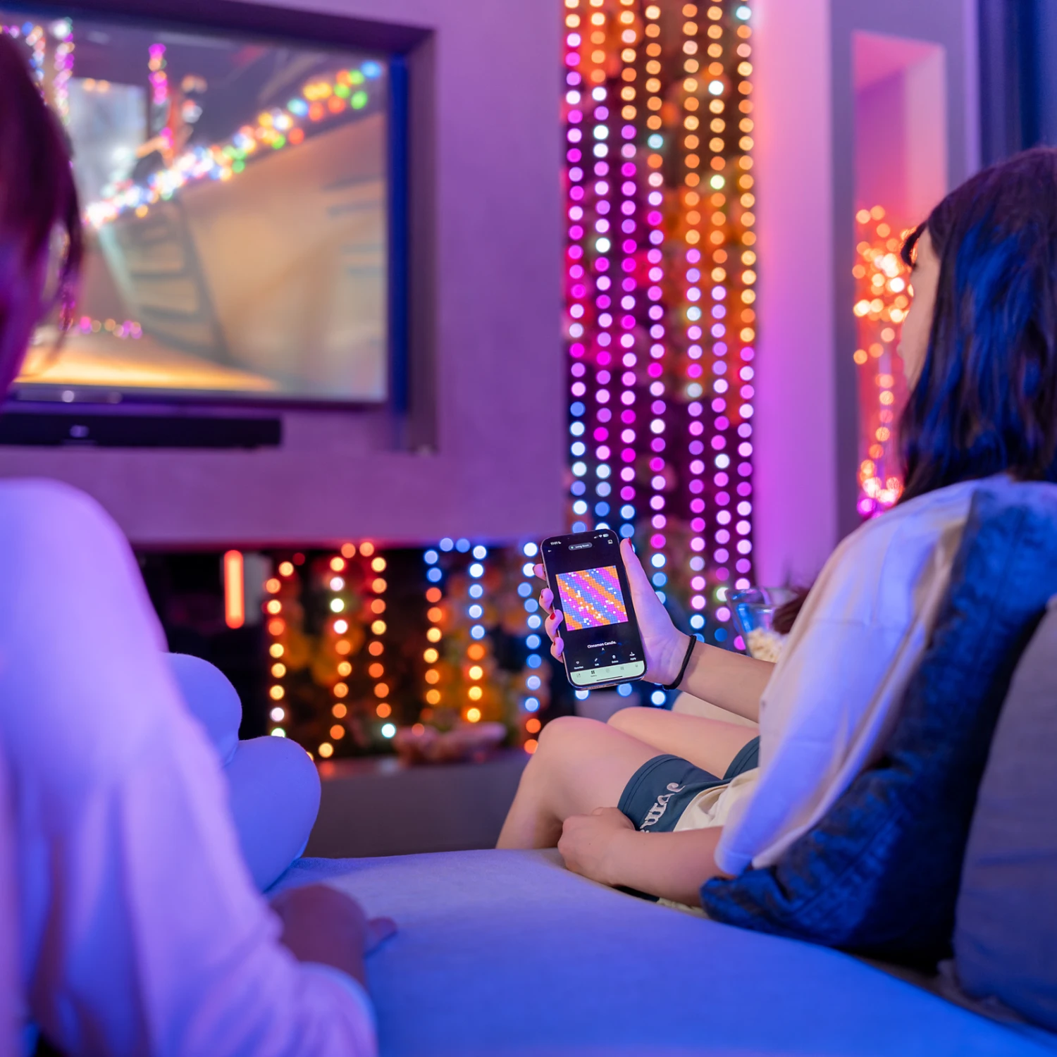 Twinkly Candies Herzen Bluetooth WLAN RGB Grün 12m – Bild 7