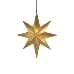 PR Home Capella Dekostern, 8-zackig Gold 50 Cm