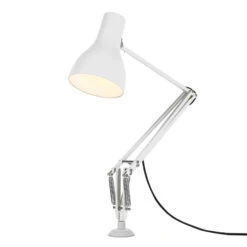 Anglepoise Type 75 Tischlampe Schraubfuß Weiß