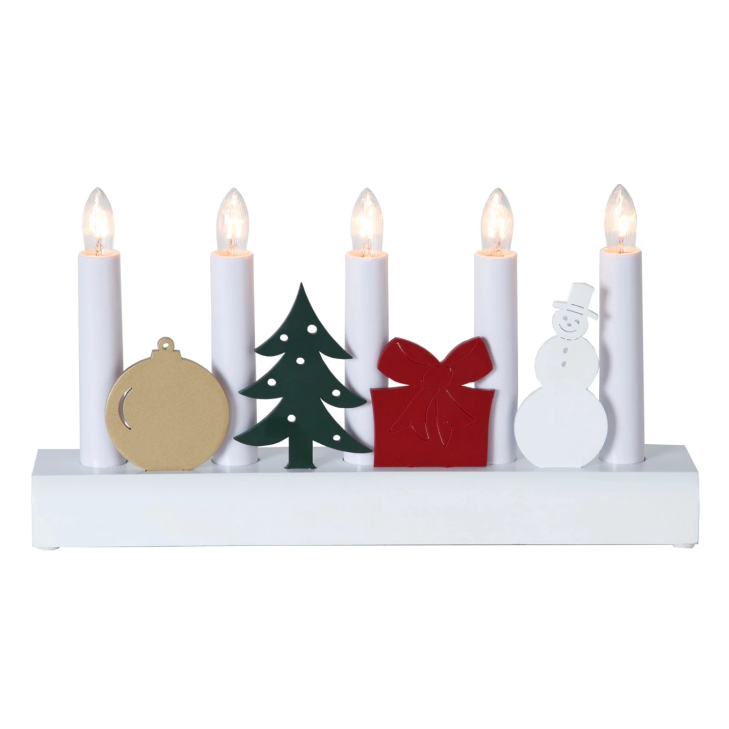 Bunter Kerzenleuchter Julia M. Weihnachtsmotiven – Bild 3