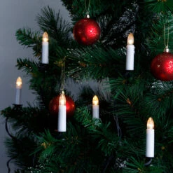 Doppelstrang - Schaftkerzen-Lichterkette LED, 16fl