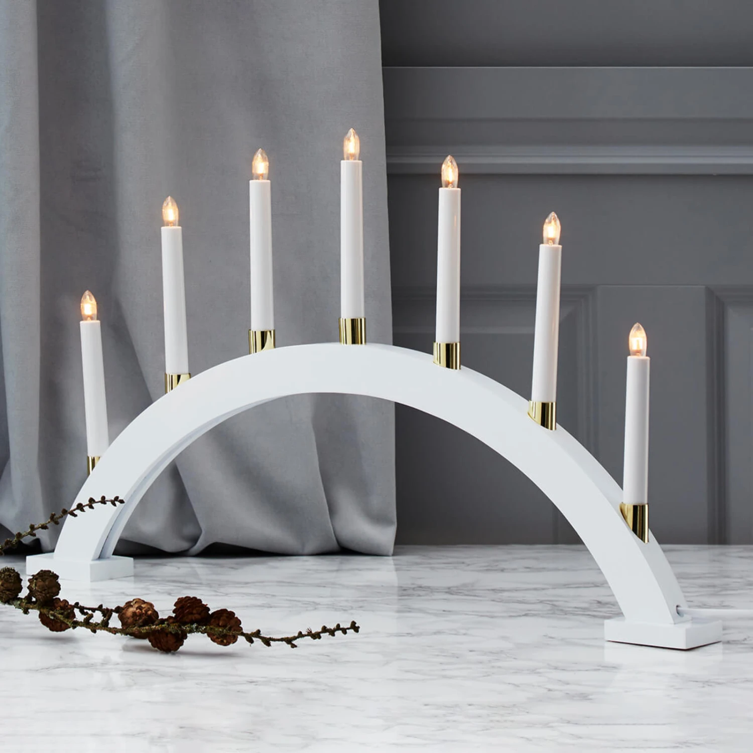 Holz-Lichterbogen Gillian Weiß