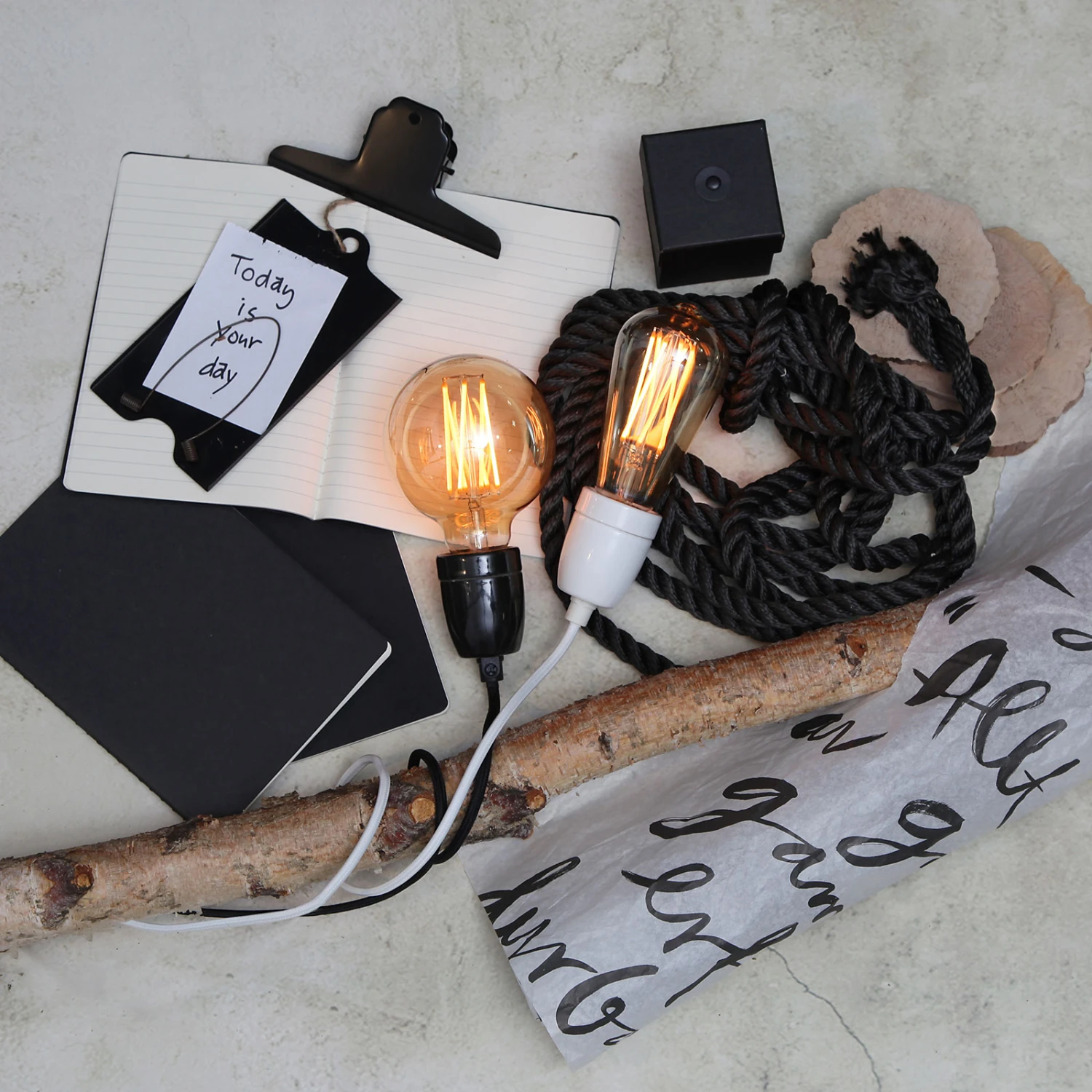 E27-Fassung Glaze Mit Kabel, Weiß – Bild 7