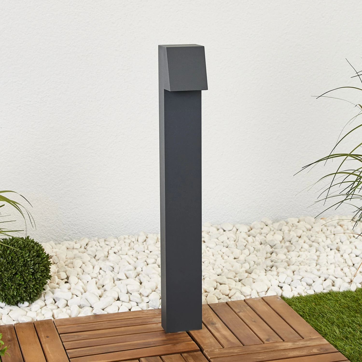 BEGA 77237K3 Wegelampe Eckig Grafit 3.000K Unten – Bild 2