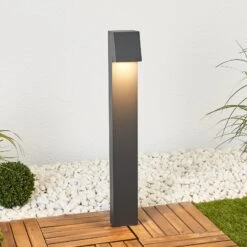 BEGA 77237K3 Wegelampe Eckig Grafit 3.000K Unten