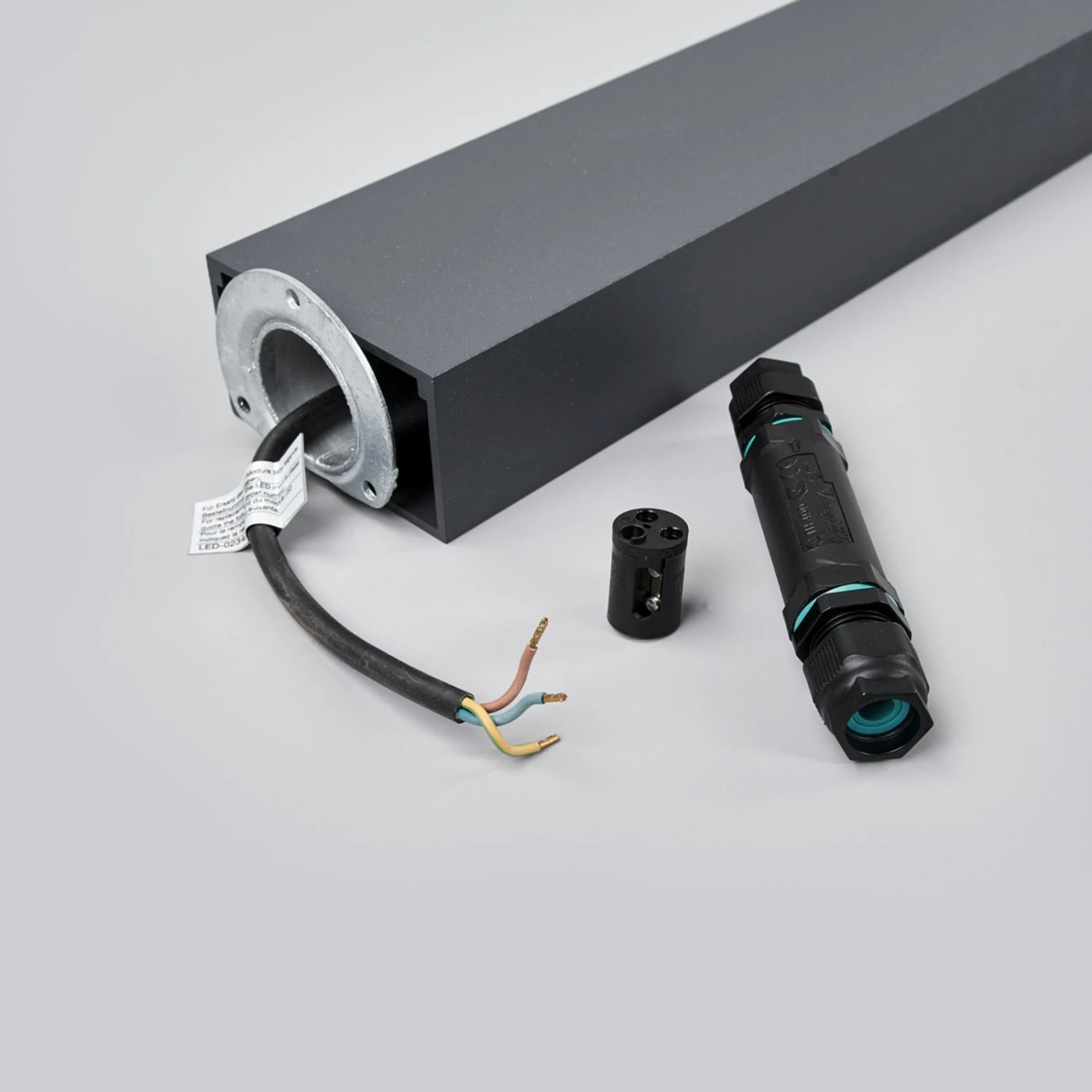 BEGA 77237K3 Wegelampe Eckig Grafit 3.000K Unten – Bild 7