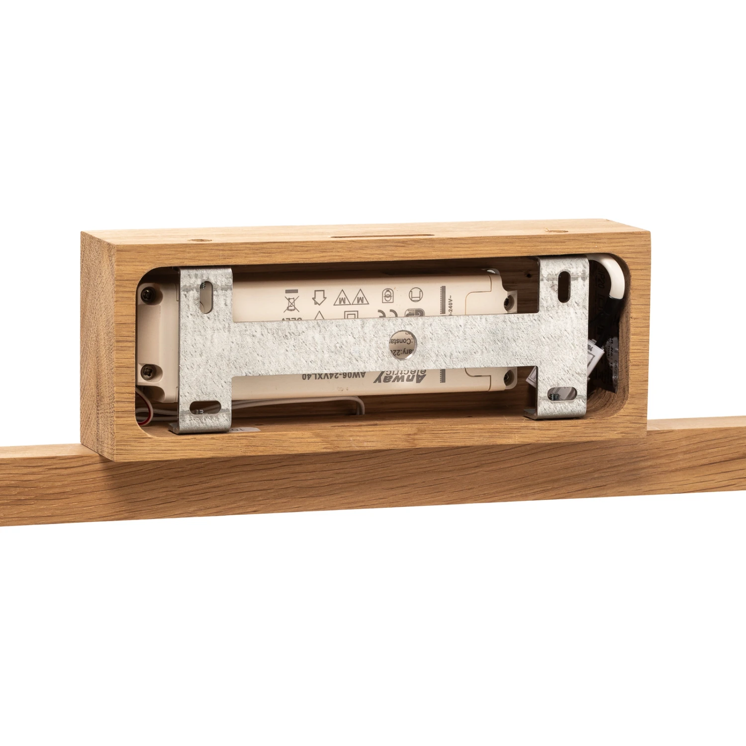 Envostar Lineo LED-Wandlampe, Eichenholz, 83x38cm – Bild 8