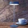 LED-Tischleuchte Miram Mit Akku, Dimmbar, Blau