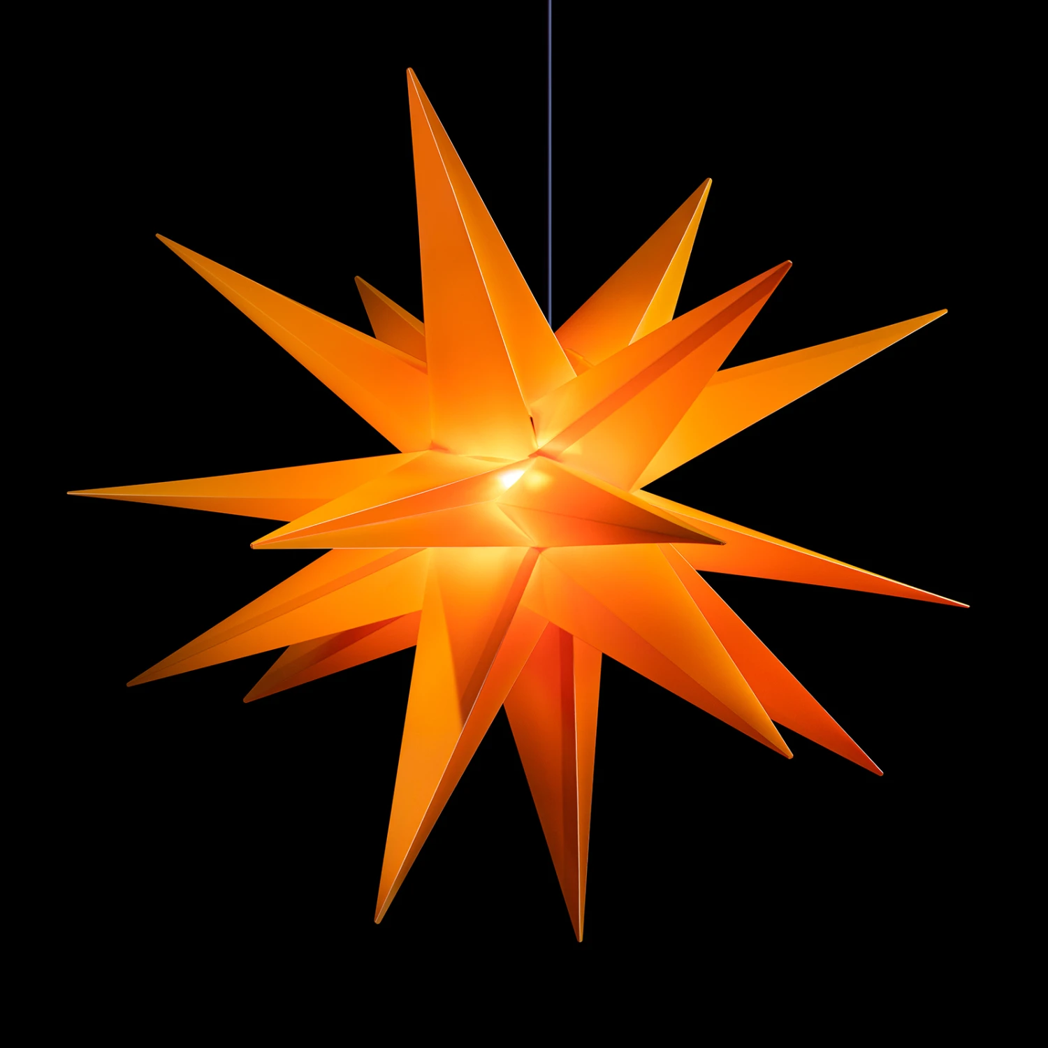 Gelber Kunststoff-Stern Jumbo Ø 1m Außen 18 Zacken – Bild 2