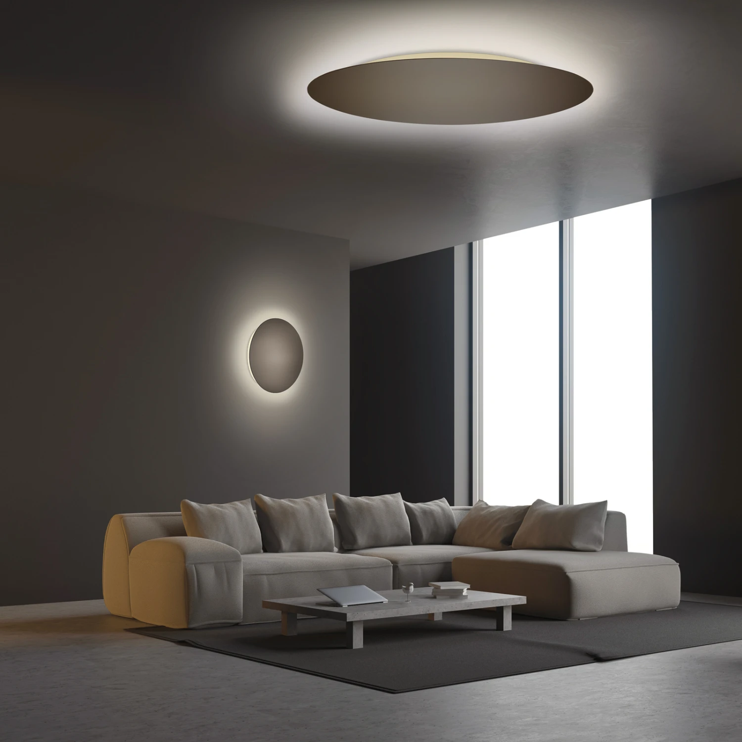 Escale Blade LED-Wandleuchte Bronze Ø 34 Cm – Bild 6