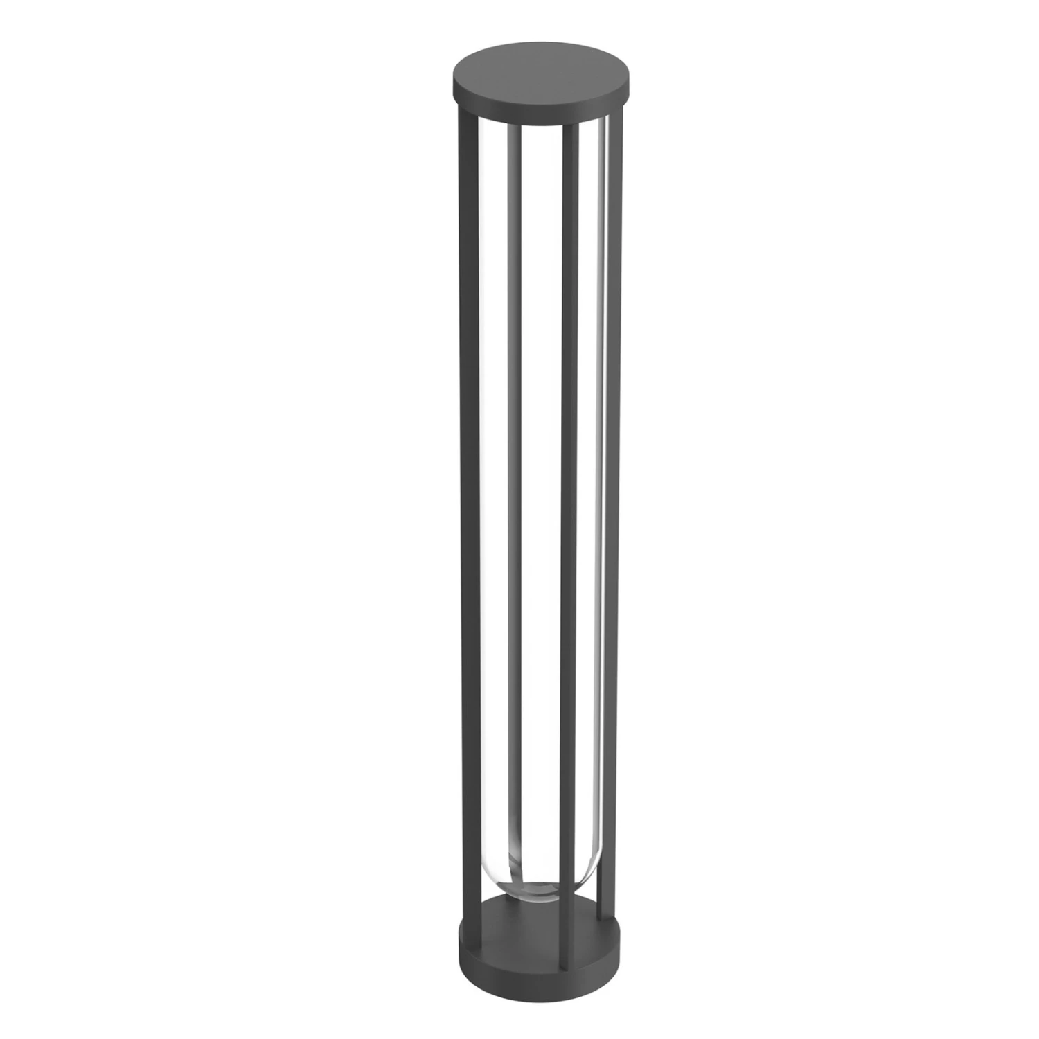 FLOS In Vitro Bollard 3, 2.700 K 90 Cm Anthrazit