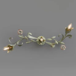 Florentiner Wandleuchte Tulipe, Dreiflammig