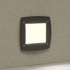 LED-Einbauleuchte Leti 100 Square Schwarz 3W CCT