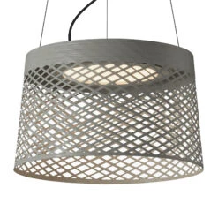 Foscarini Twiggy Grid LED-Hängeleuchte, Greige