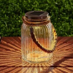 Glas-Solarlaterne Farid Mit LED