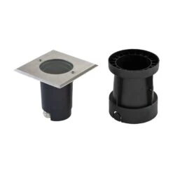 EVN Talpa Bodeneinbauleuchte GU10 Edelstahl Eckig