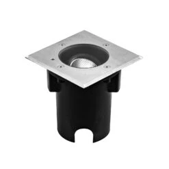 EVN Pentola Einbaulampe Edelstahl 13,5x13,5 3.000K