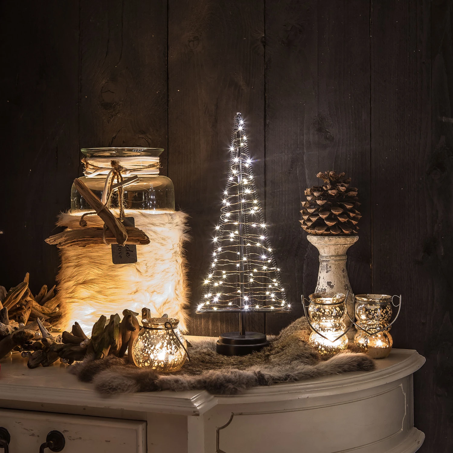 Baum Santa's Tree, Draht Kupfer, Höhe 42,5 Cm – Bild 2