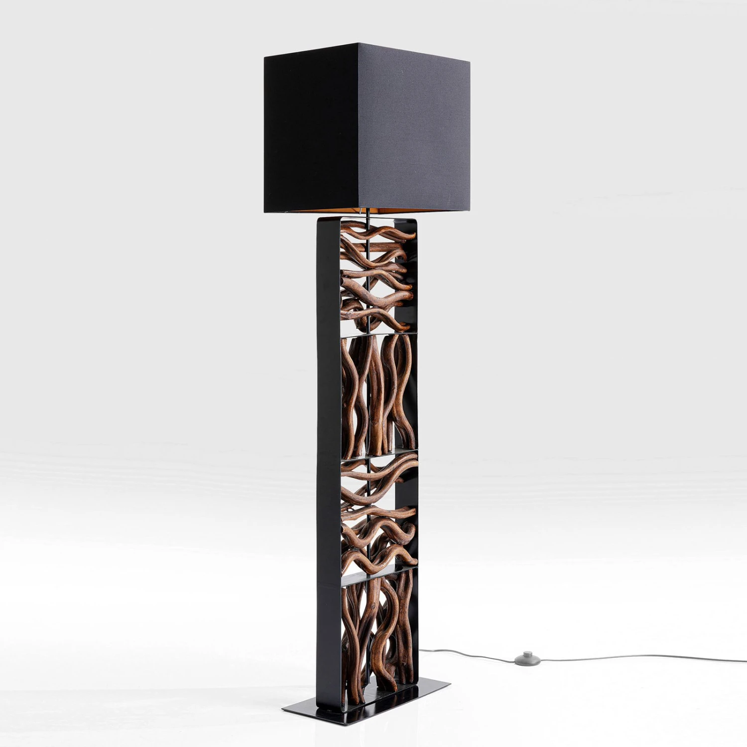 KARE Nature Wave Stehleuchte Mit Holz – Bild 5