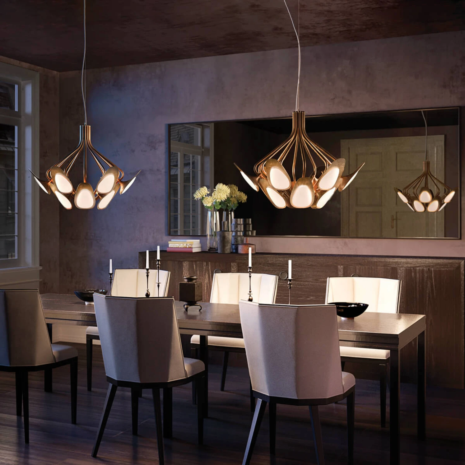 Kundalini Peacock - LED-Hängeleuchte Bronze – Bild 3