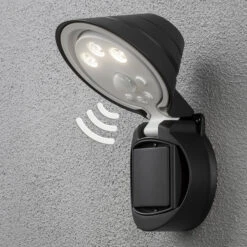 Konstsmide LED-Außenstrahler Prato Batteriebetrieb 16cm Breit