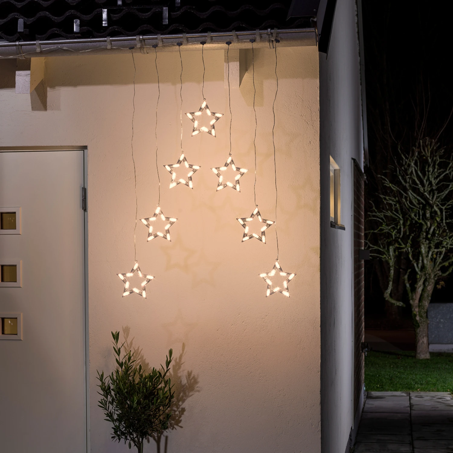 LED-Lichtervorhang Sterne 70-flg. – Bild 2